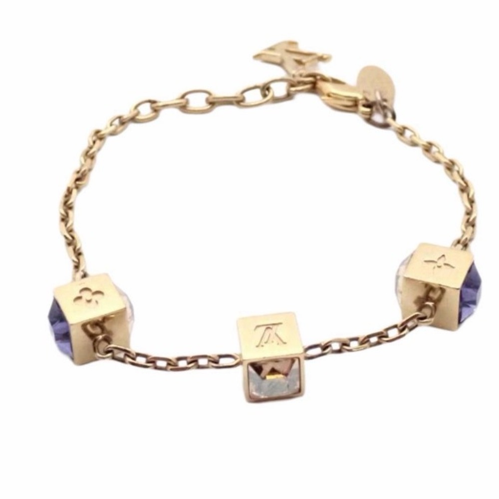 Louis Vuitton “Gamble” Bracelet with Cube Details